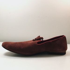 TOPMAN Mens Suede Tassel Loafers (new)
